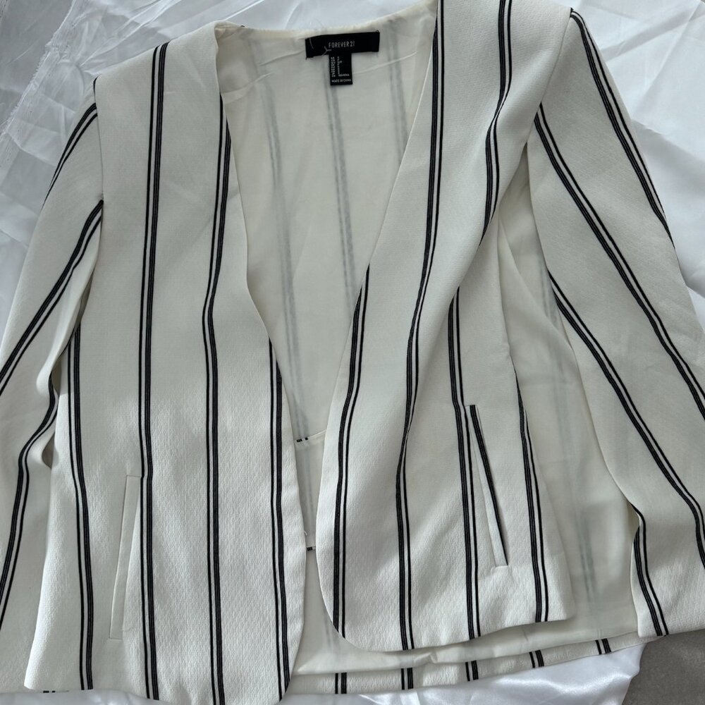 Forever 21 Stripped Blazer